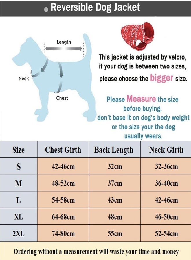 KUTKUT Stretch 2 -in-1 Reversible Fleece Vest Dog Sweater Dog Vest Jackets for Doedium Dogs Warm Dog Apparel Clothes for Cold Weather Indoor and Outdoor Use (Size: L, Chest: 54cm - 58cm) - Image 5